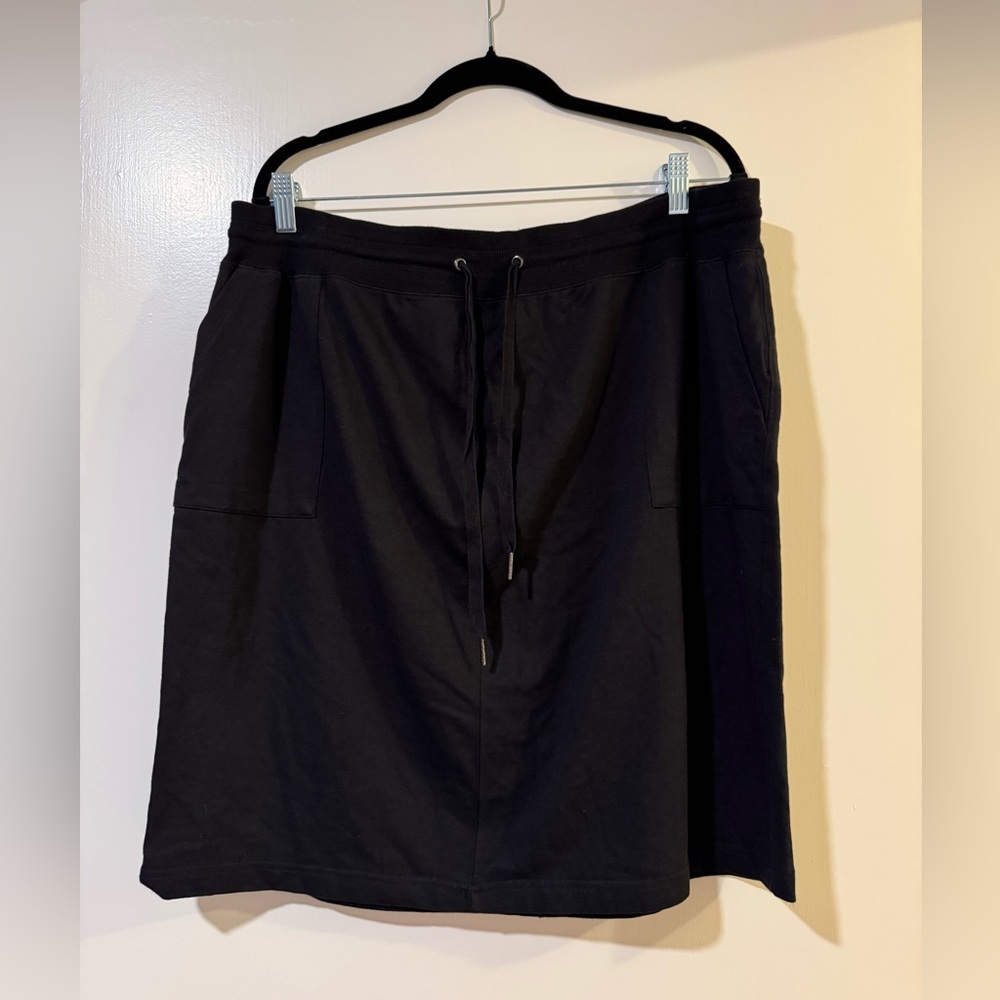 Calvin Klein Black Drawstring Skirt size 1x with pockets